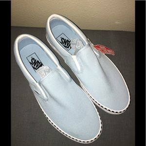 foxing blue & white skate shoes